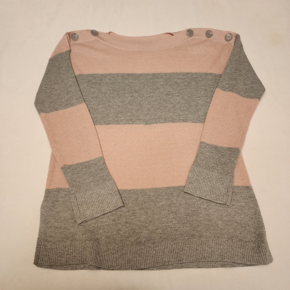 Vince Camuto Color Block Striped Sweater - Picture 5 of 12